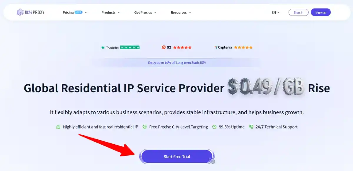 1024proxy residential pricing