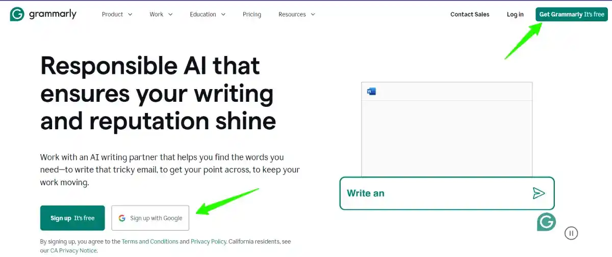 grammarly homepage grammarly homepage