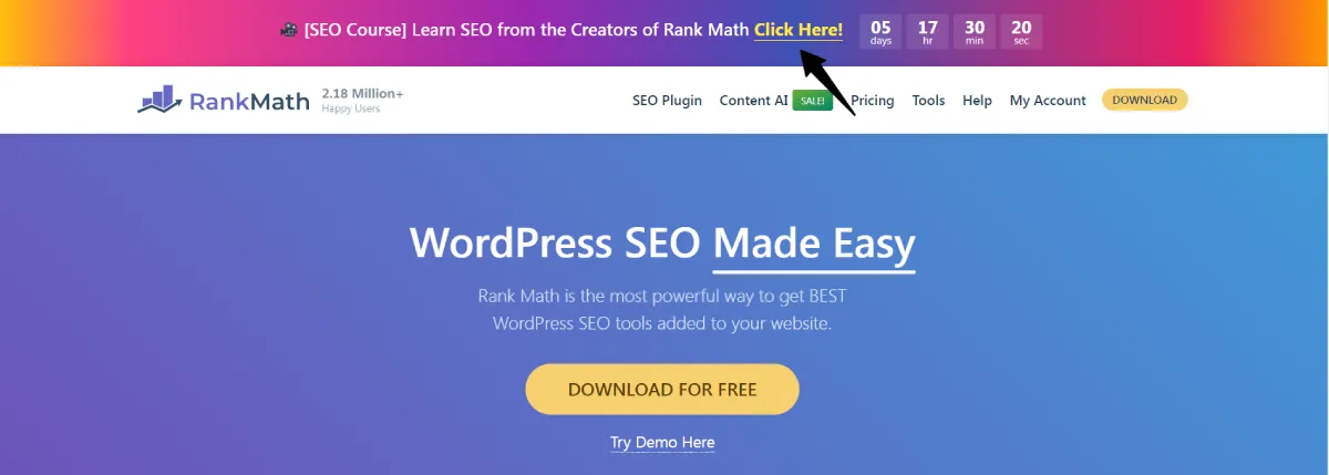 rank math seo course step1 rank math seo course step1