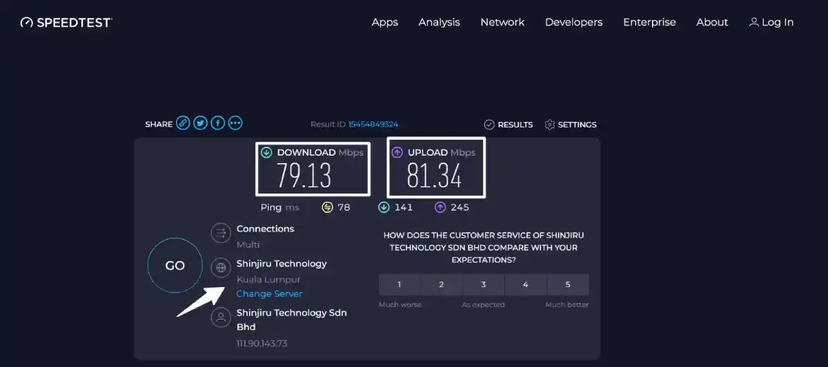itopvpn asia server speed test