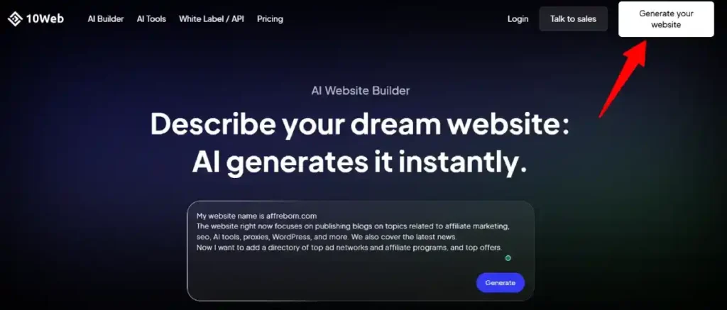 vibe for wordpress ai website builder