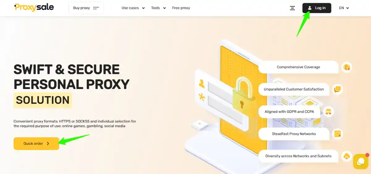 proxysale homepage