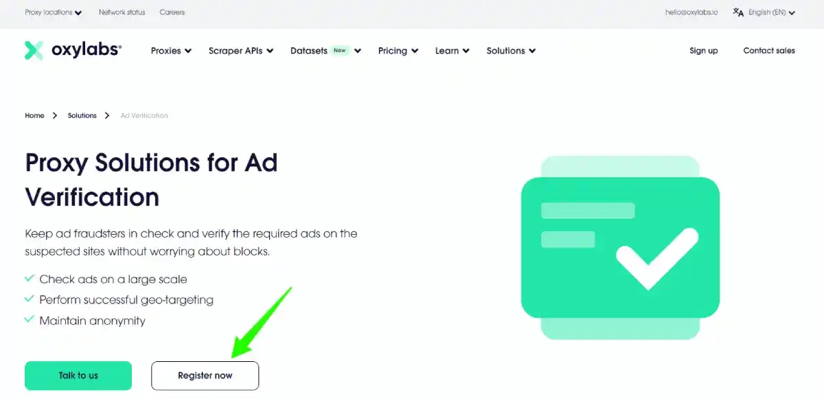 oxylabs ad verification proxies