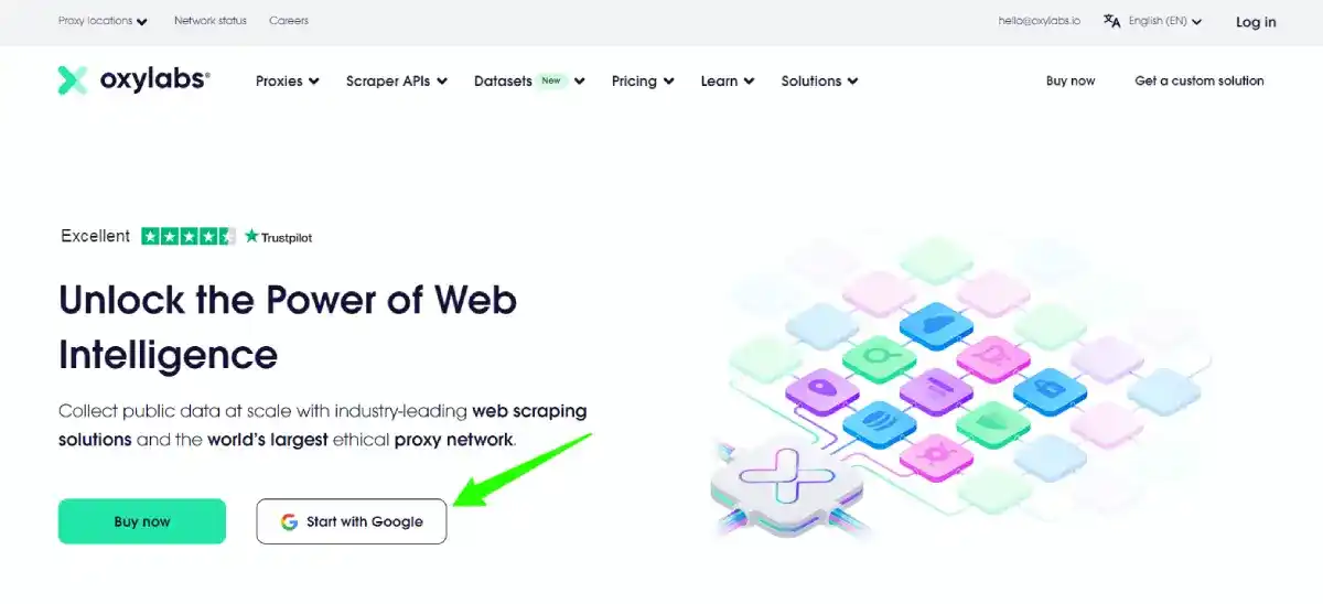 oxylabs homepage