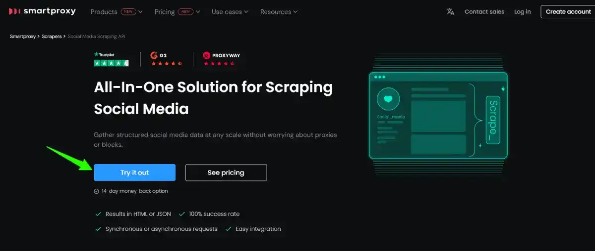 smartproxy social media scraping