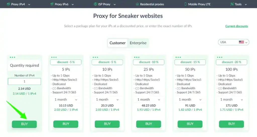 proxyseller proxy for sneakers