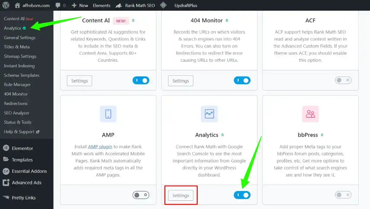 rank math enable analytics rank math enable analytics