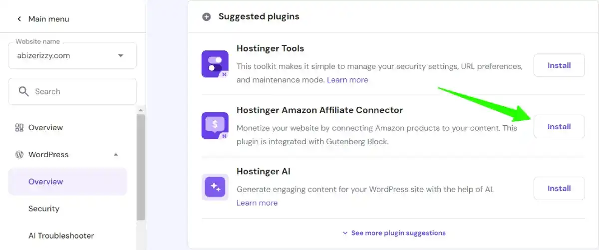 hostinger amazon affiliate plugin install hostinger amazon affiliate plugin install
