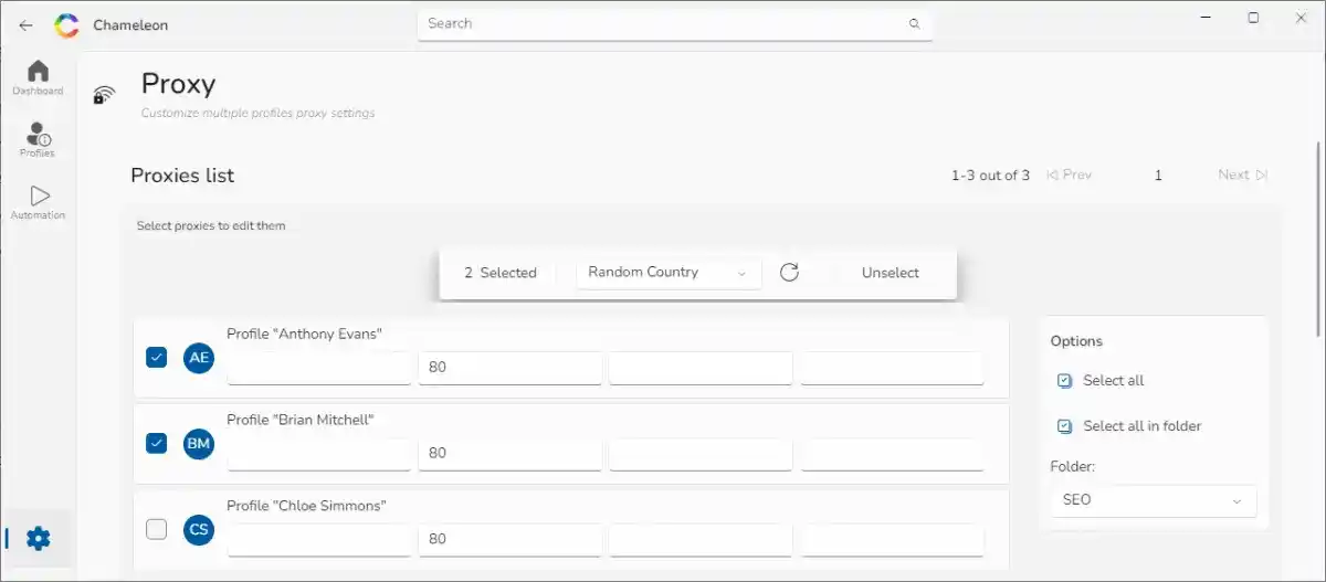 chameleon mode proxy chameleon mode proxy