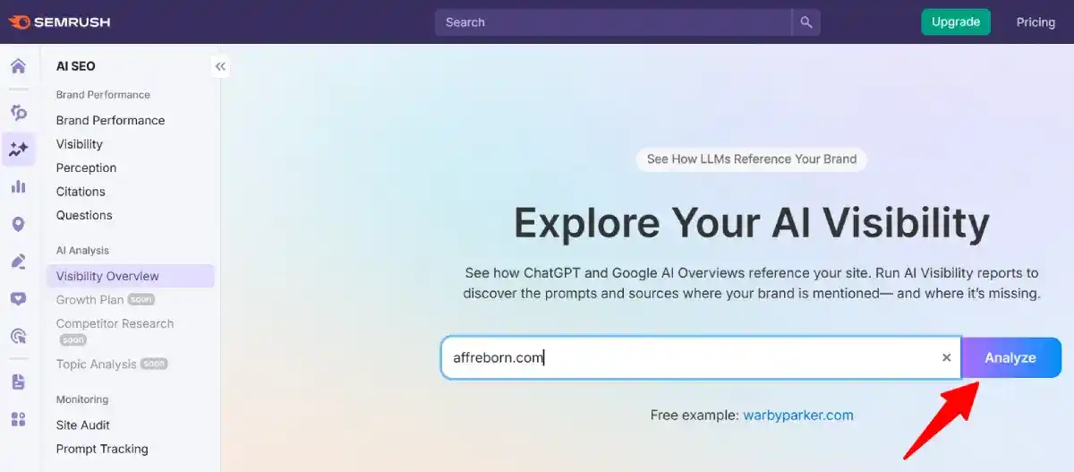 semrush ai toolkit domain semrush ai toolkit domain