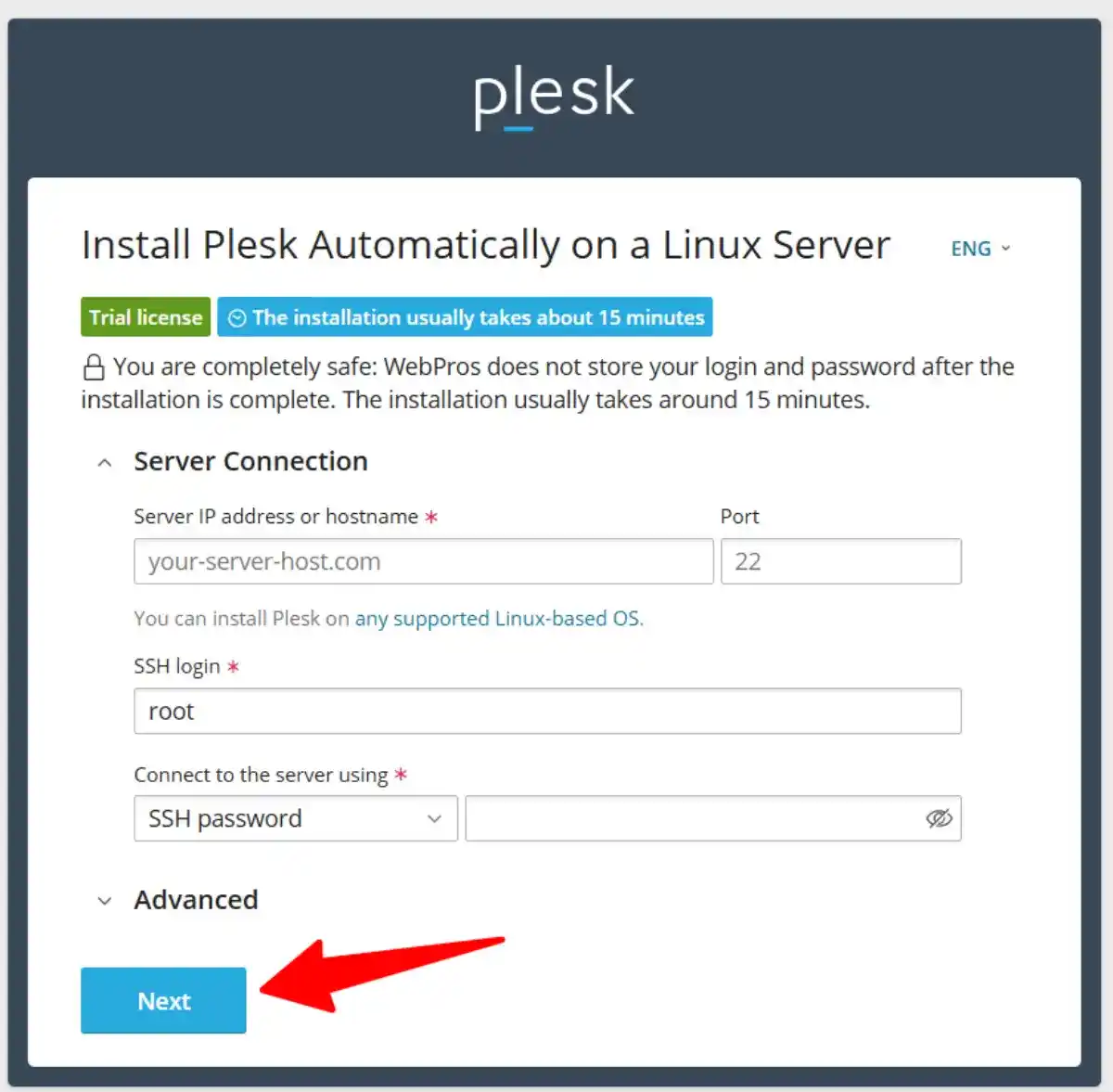 plesk control panel