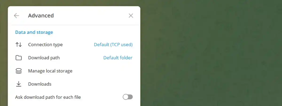 advanced settings for mtproto proxies for telegram
