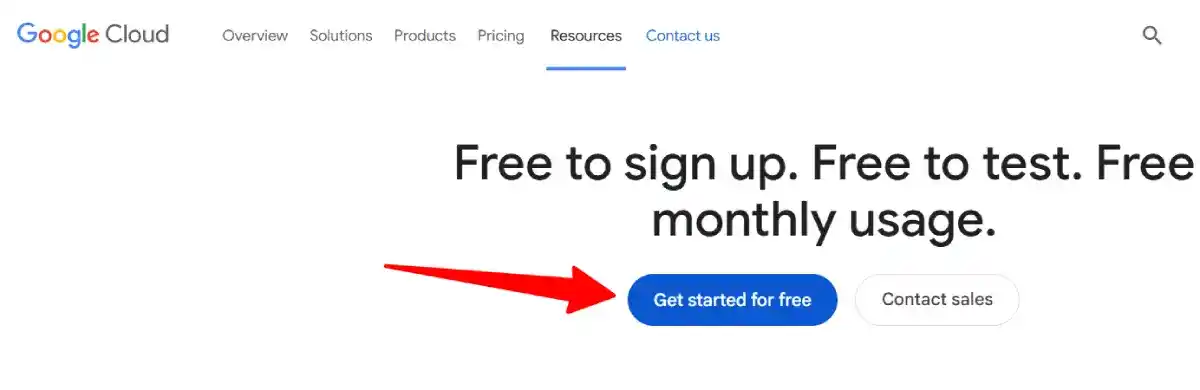google cloud free tier