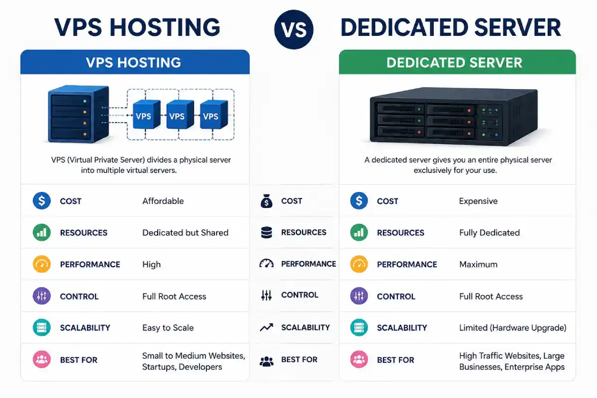 vps vs dedicated server image comprison