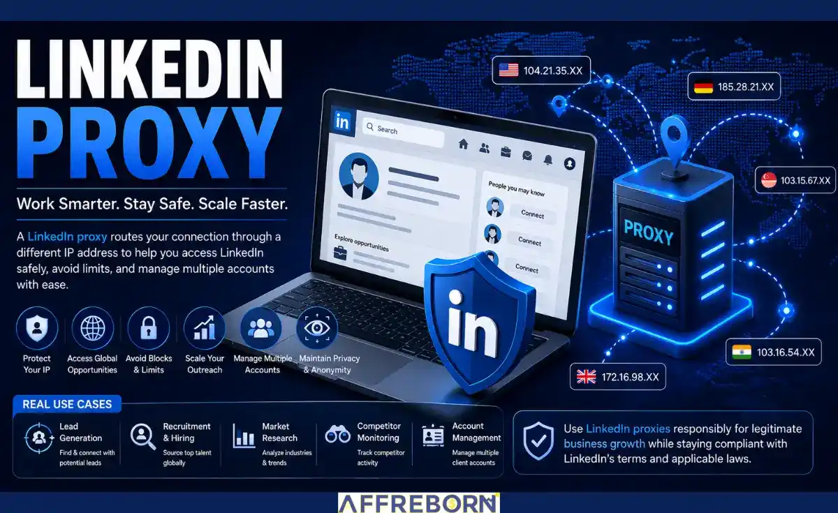 best proxy for linkedin