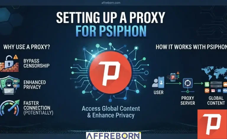 setting up a proxy for psiphon