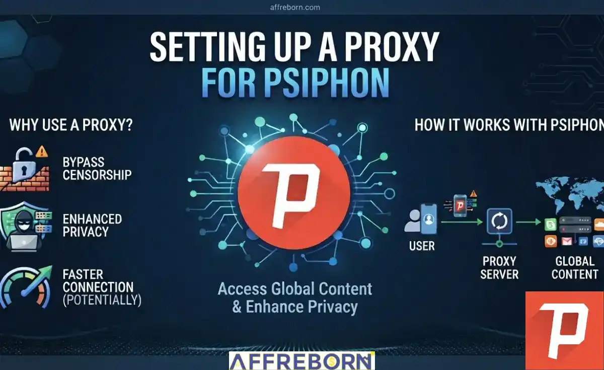 setting up a proxy for psiphon
